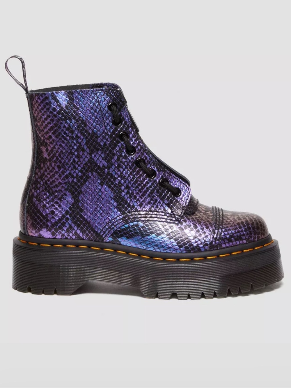 Dr. Martens Sinclair Snake Print Emboss Leather Platform Women’s size 7 NEW!!!
